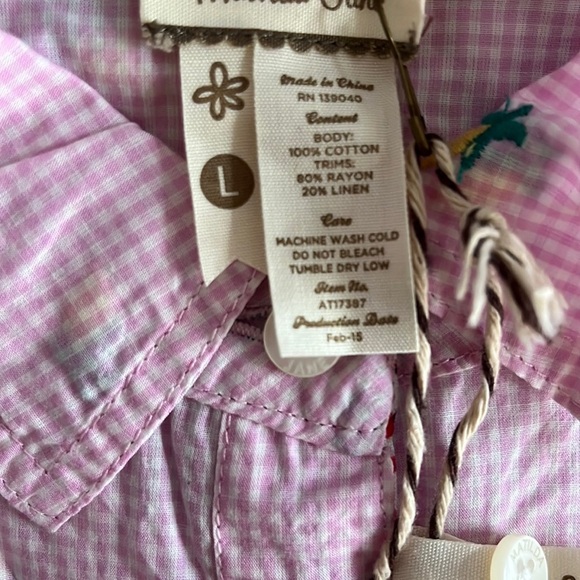 Matilda Jane Pink Shirt with Embroidered Details - Picture 8 of 10